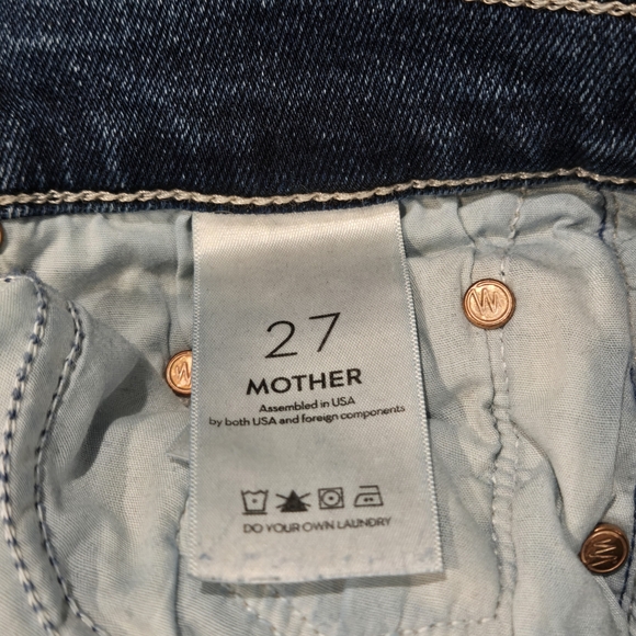 MOTHER The Insider Flood in Playing Rough Wash Women's Size 27 - Picture 11 of 14